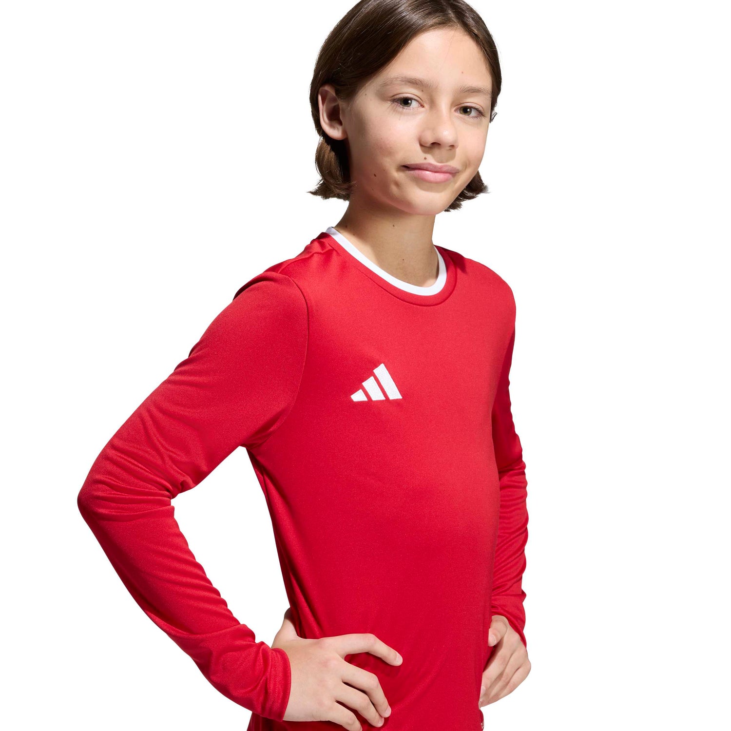 adidas Kids' Unisex Entrada 26 Long Sleeve Soccer Jersey – ClimaCool Breathability