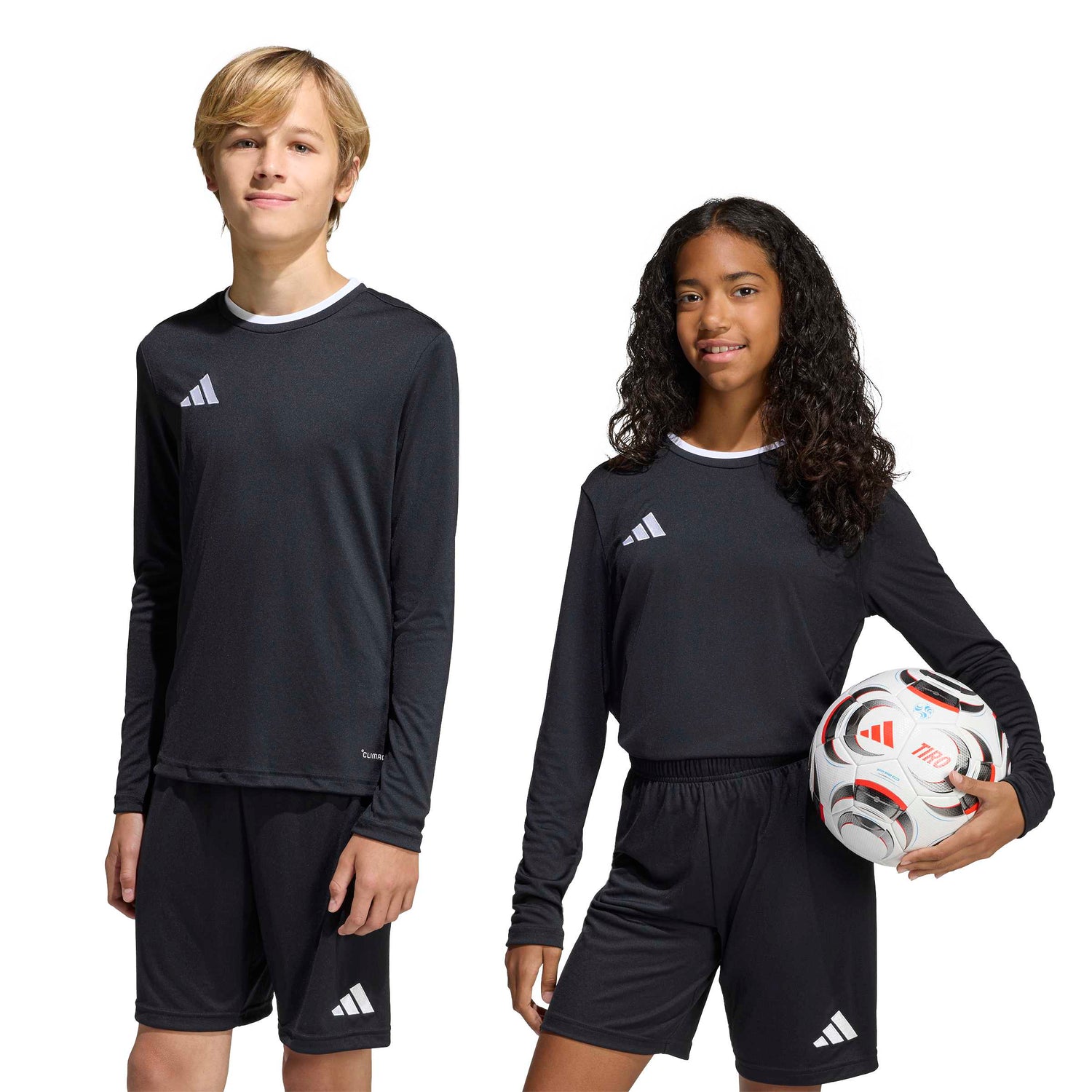 adidas Kids' Unisex Entrada 26 Long Sleeve Soccer Jersey – ClimaCool Breathability