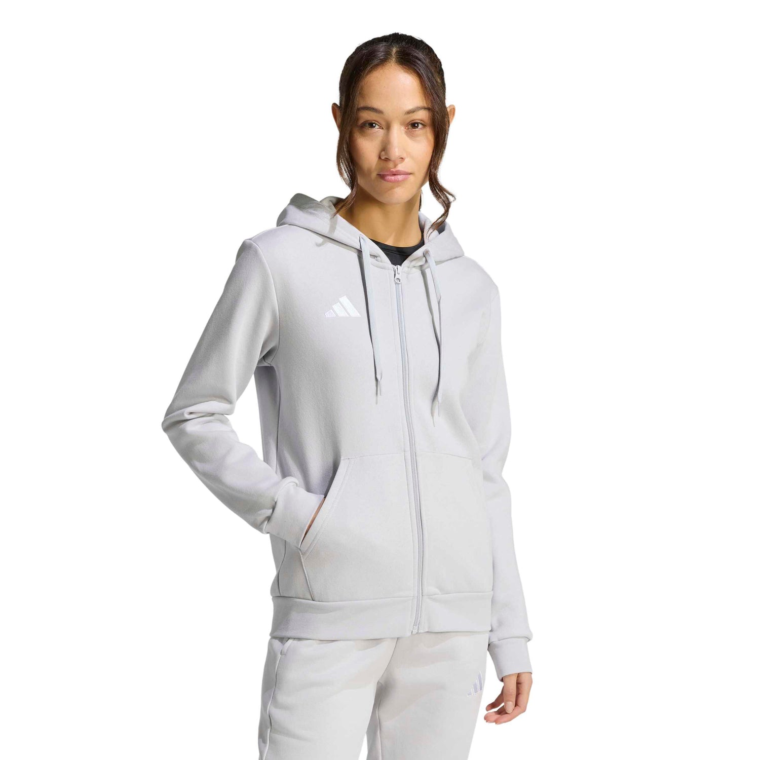 adidas Women's Entrada 26 Full Zip Hoodie – Soft Comfort for Soccer
