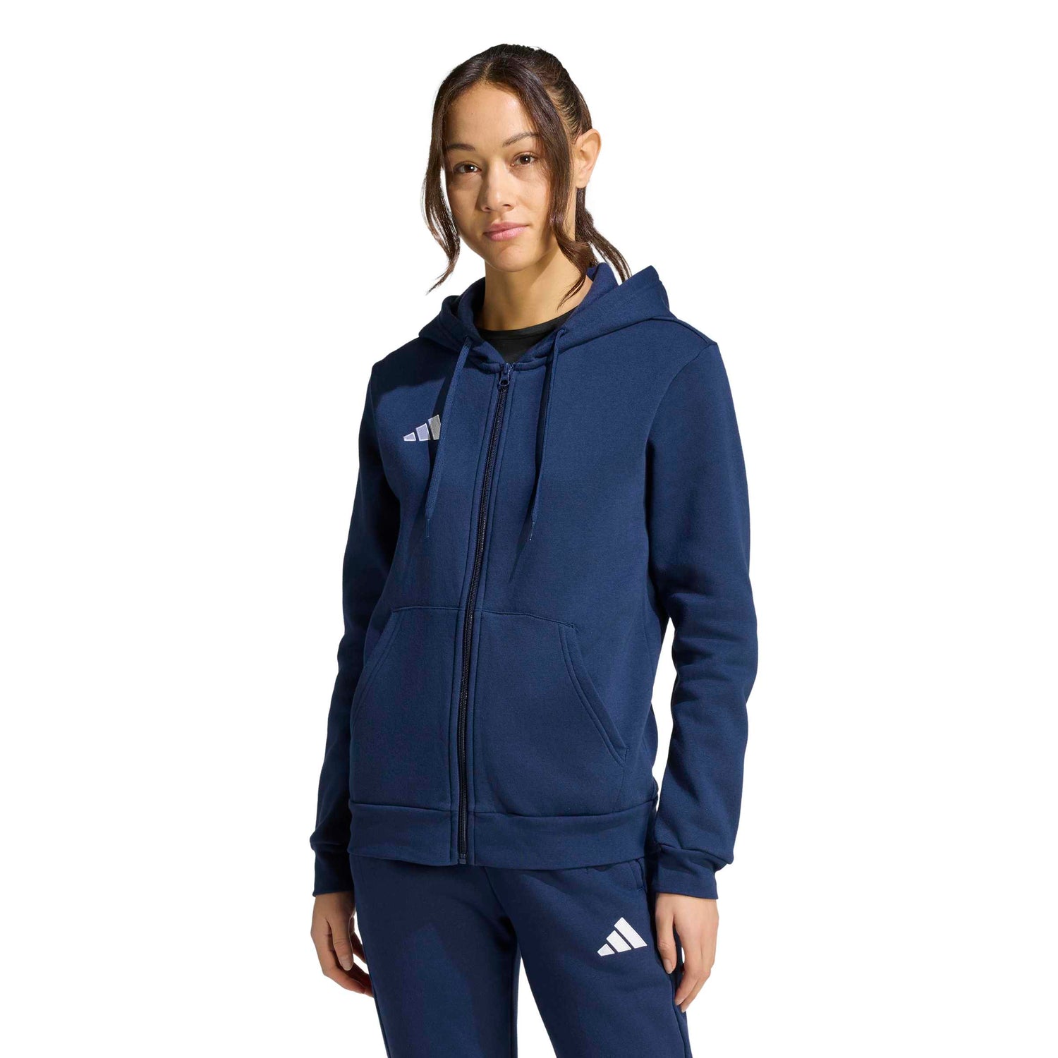 adidas Women's Entrada 26 Full Zip Hoodie – Soft Comfort for Soccer