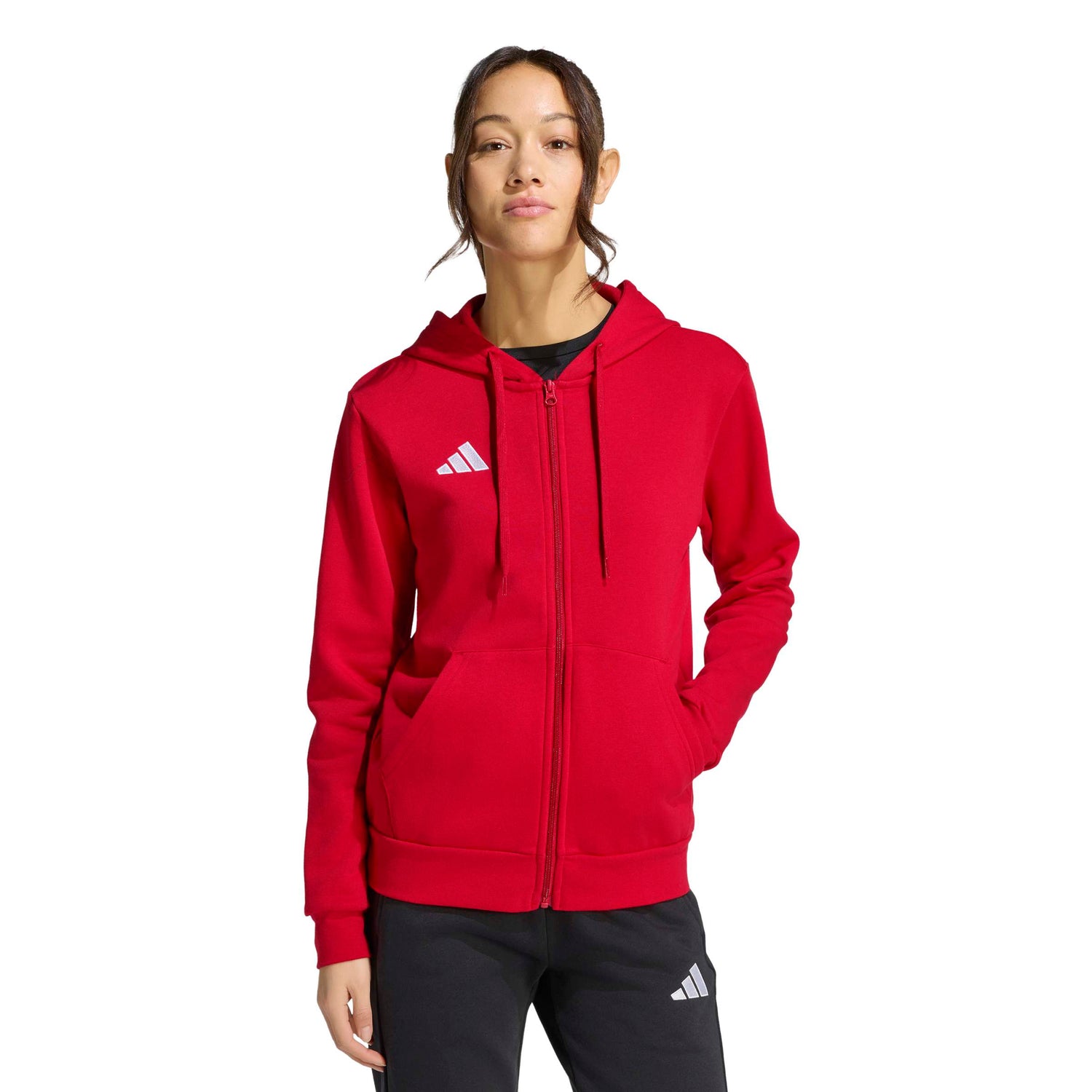 adidas Women's Entrada 26 Full Zip Hoodie – Soft Comfort for Soccer