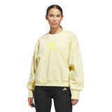 adidas Women's LOVB City Graphics Pullover Crew Sweatshirt – Loose Fit Comfort for Volleyball