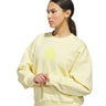 adidas Women's LOVB City Graphics Pullover Crew Sweatshirt – Loose Fit Comfort for Volleyball