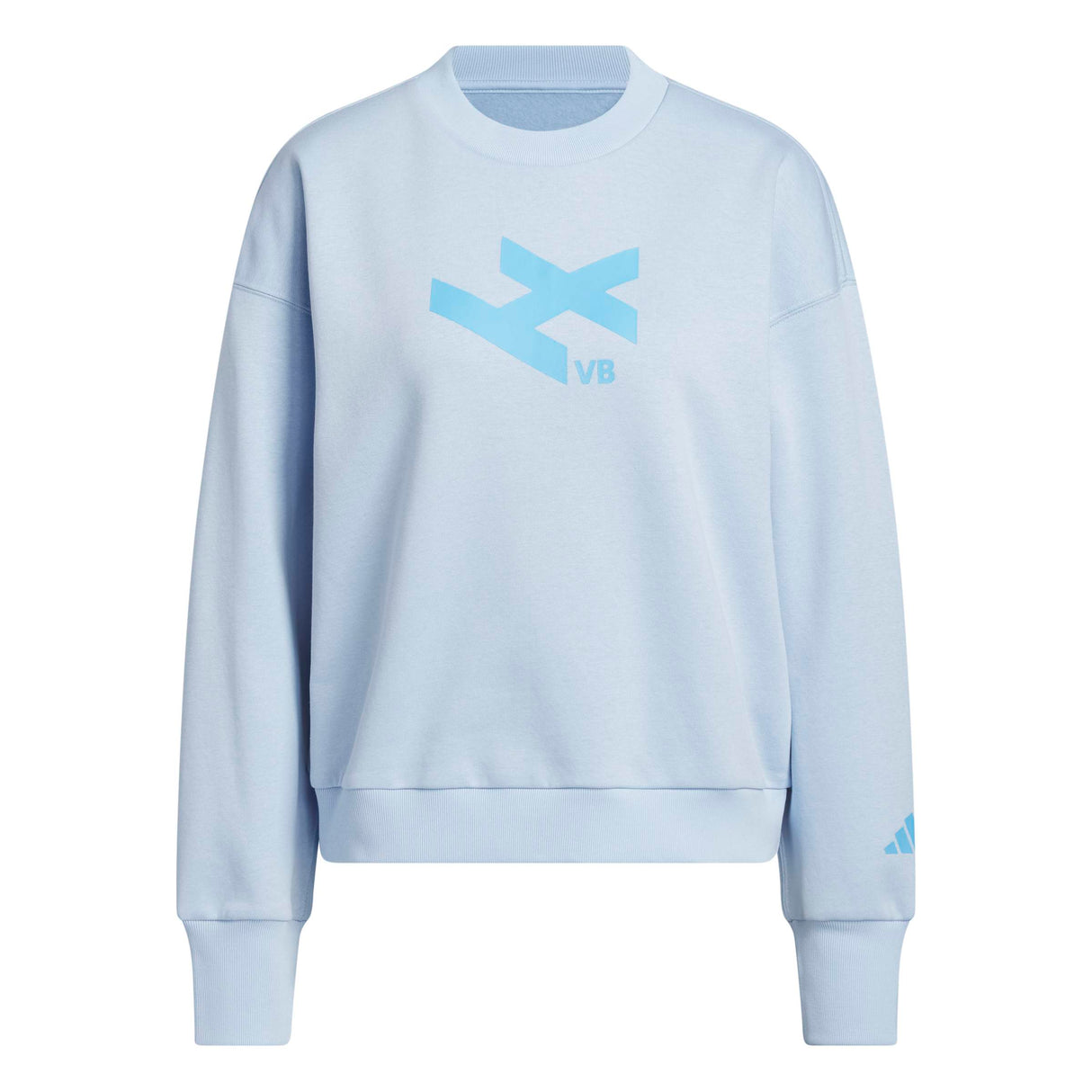 adidas Women's LOVB City Graphics Pullover Crew Sweatshirt – Loose Fit Comfort for Volleyball