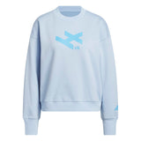adidas Women's LOVB City Graphics Pullover Crew Sweatshirt – Loose Fit Comfort for Volleyball