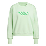adidas Women's LOVB City Graphics Pullover Crew Sweatshirt – Loose Fit Comfort for Volleyball