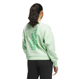 adidas Women's LOVB City Graphics Pullover Crew Sweatshirt – Loose Fit Comfort for Volleyball