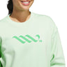 adidas Women's LOVB City Graphics Pullover Crew Sweatshirt – Loose Fit Comfort for Volleyball