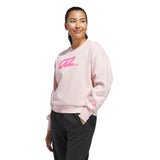 adidas Women's LOVB City Graphics Pullover Crew Sweatshirt – Loose Fit Comfort for Volleyball