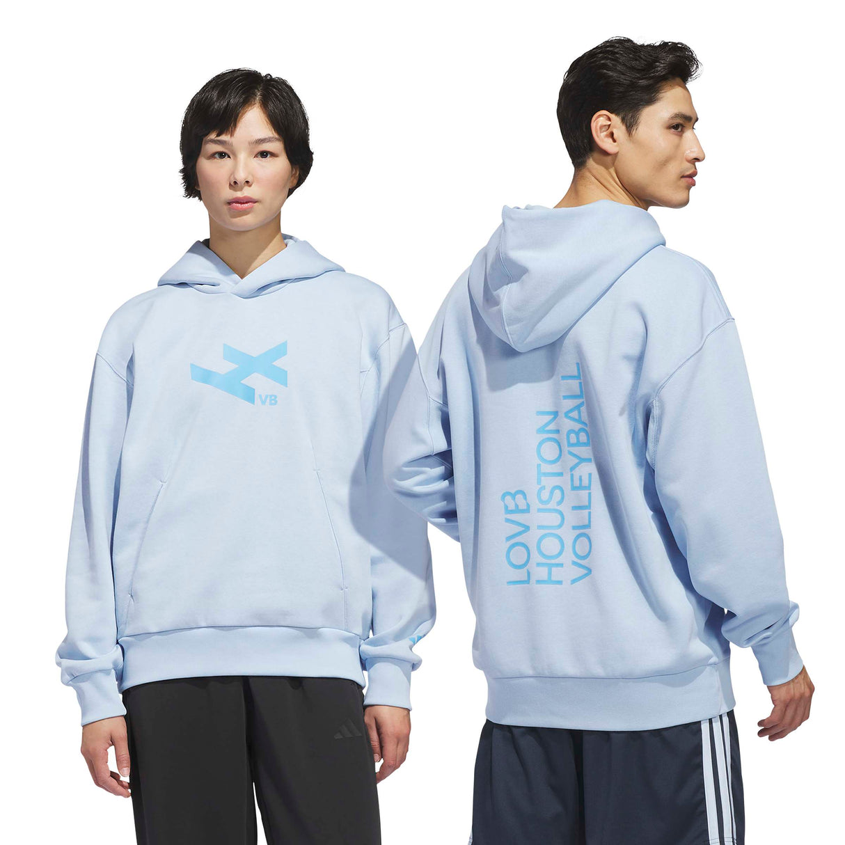adidas Unisex LOVB City Graphics Hoodie – Snug Hood Comfort for Volleyball