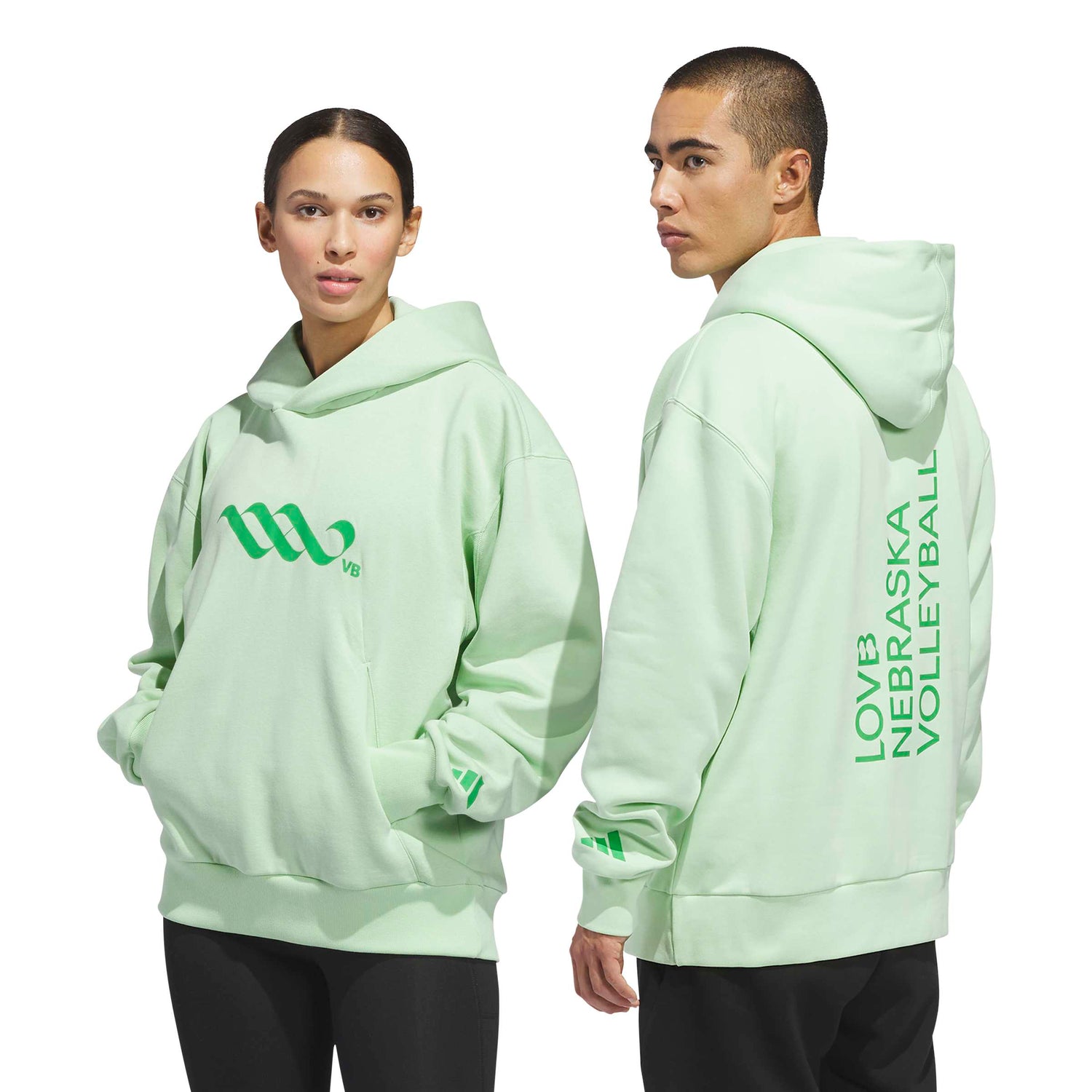 adidas Unisex LOVB City Graphics Hoodie – Snug Hood Comfort for Volleyball