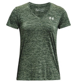 Under Armour Womens Tech Twist V-Neck Short Sleeve Shirt - Quick-Drying and Ultra-Soft