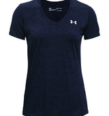 Under Armour Womens Tech Twist V-Neck Short Sleeve Shirt - Quick-Drying and Ultra-Soft