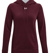 Under Armour Womens Hustle Fleece Hoodie - Ultra-Soft with Adjustable Drawcords