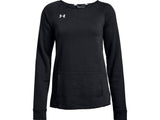 Under Armour Womens Hustle Fleece Crew Apparel - 4-Way Stretch Material