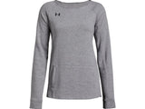 Under Armour Womens Hustle Fleece Crew Apparel - 4-Way Stretch Material