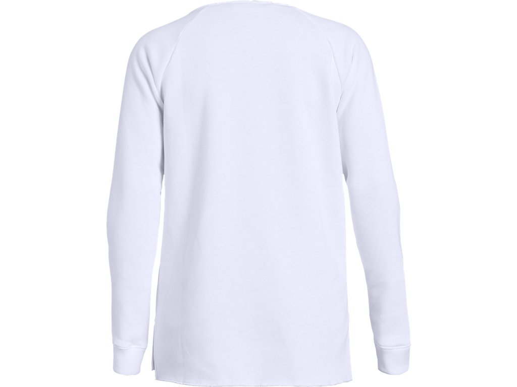 Under Armour Womens Hustle Fleece Crew Apparel - 4-Way Stretch Material