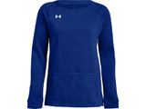 Under Armour Womens Hustle Fleece Crew Apparel - 4-Way Stretch Material