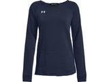Under Armour Womens Hustle Fleece Crew Apparel - 4-Way Stretch Material