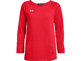 Under Armour Womens Hustle Fleece Crew Apparel - 4-Way Stretch Material