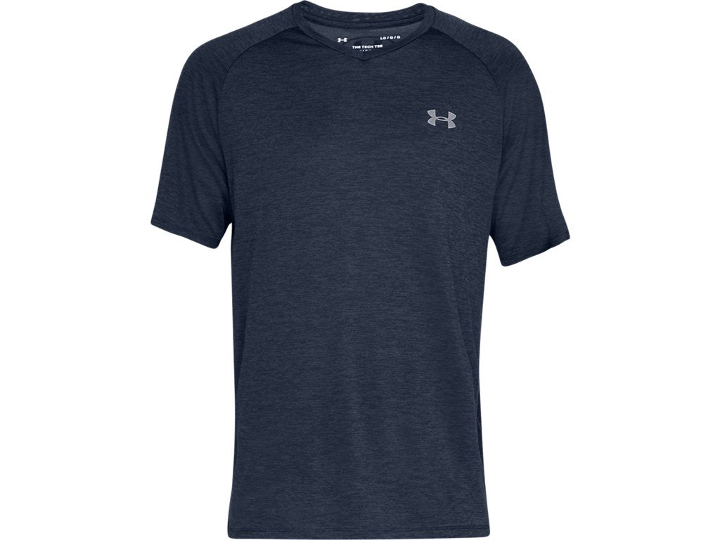 Under Armour Mens UA Tech V-Neck Short Sleeve Shirt - Quick-Drying