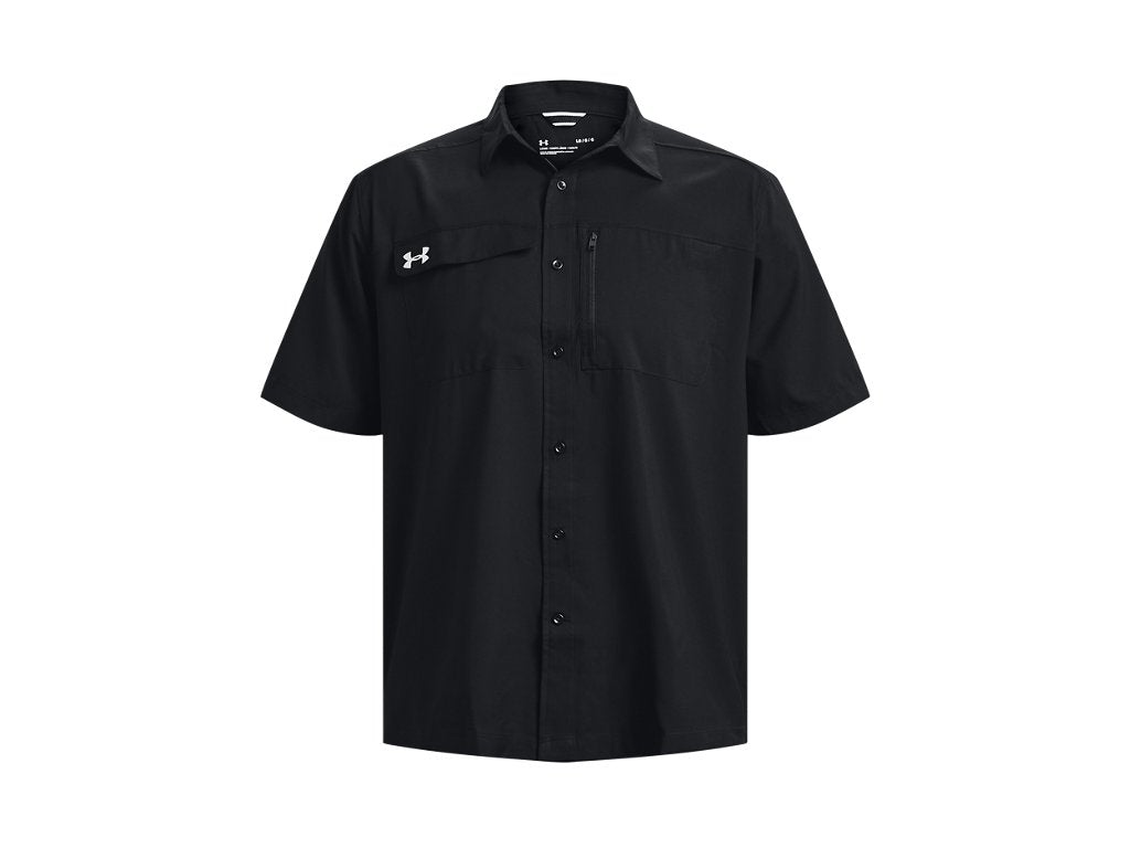 Under Armour Men's UA Motivator Coach's Button Up Shirt - Stain-Resistant and Breathable