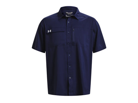 Under Armour Men's UA Motivator Coach's Button Up Shirt - Stain-Resistant and Breathable