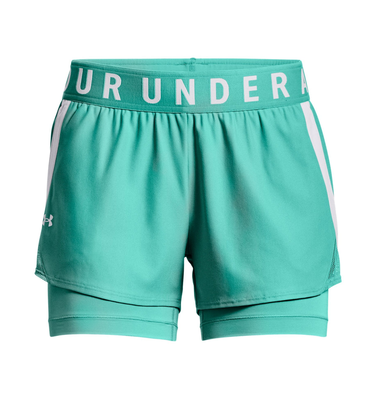 Under Armour Womens Play Up 2-in-1 Shorts - Sweat Wicking and Quick Drying