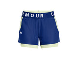 Under Armour Womens Play Up 2-in-1 Shorts - Sweat Wicking and Quick Drying