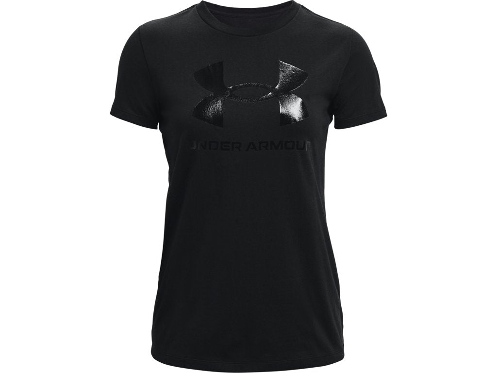 Under Armour Womens Rival Logo Short Sleeve T-Shirt - Quick-Drying Cotton Blend