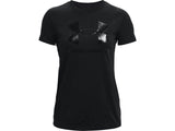 Under Armour Womens Rival Logo Short Sleeve T-Shirt - Quick-Drying Cotton Blend
