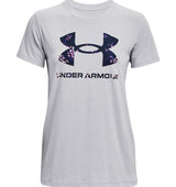 Under Armour Womens Rival Logo Short Sleeve T-Shirt - Quick-Drying Cotton Blend