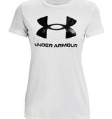 Under Armour Womens Rival Logo Short Sleeve T-Shirt - Quick-Drying Cotton Blend