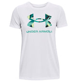 Under Armour Womens Rival Logo Short Sleeve T-Shirt - Quick-Drying Cotton Blend