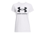 Under Armour Womens Rival Logo Short Sleeve T-Shirt - Quick-Drying Cotton Blend