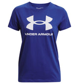 Under Armour Womens Rival Logo Short Sleeve T-Shirt - Quick-Drying Cotton Blend