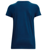Under Armour Womens Rival Logo Short Sleeve T-Shirt - Quick-Drying Cotton Blend