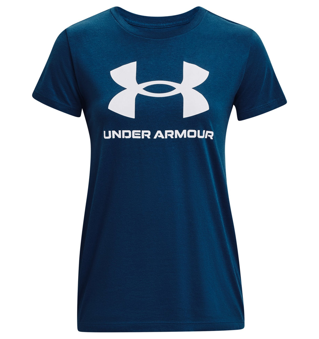 Under Armour Womens Rival Logo Short Sleeve T-Shirt - Quick-Drying Cotton Blend