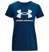 Under Armour Womens Rival Logo Short Sleeve T-Shirt - Quick-Drying Cotton Blend