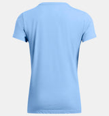 Under Armour Womens Rival Logo Short Sleeve T-Shirt - Quick-Drying Cotton Blend