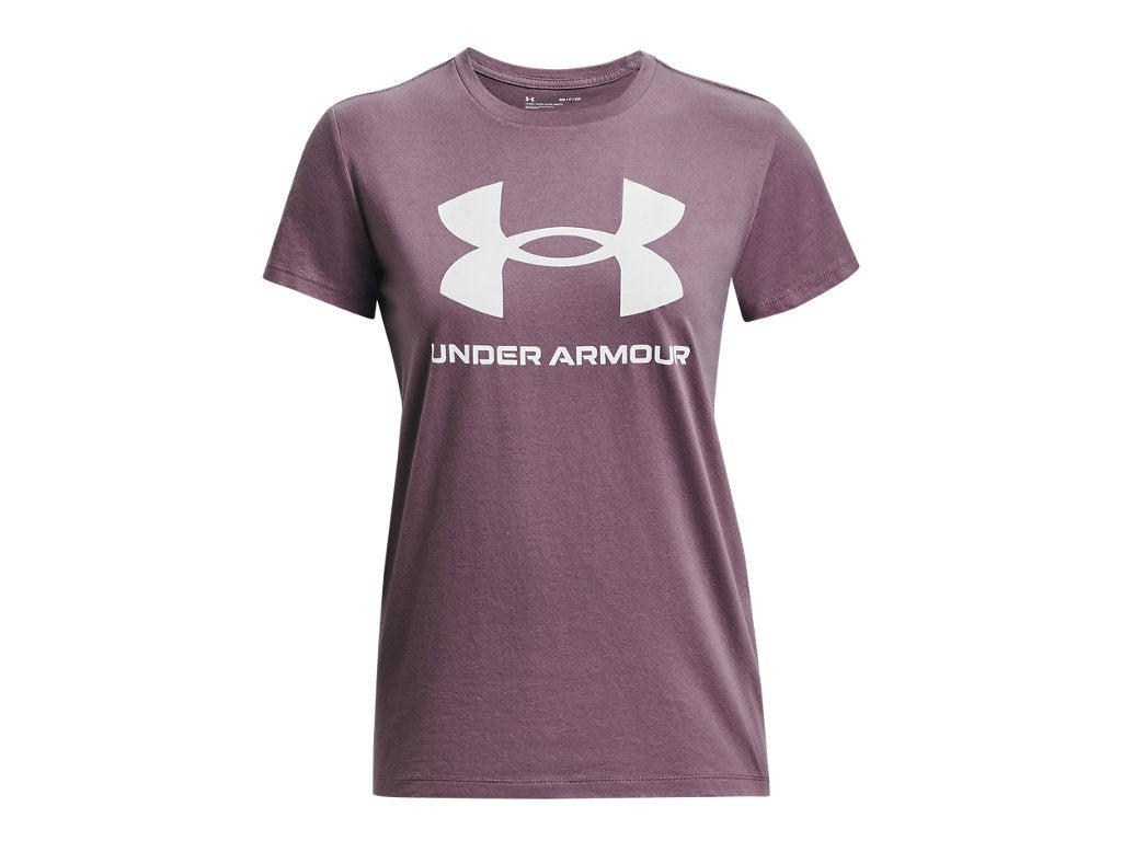 Under Armour Womens Rival Logo Short Sleeve T-Shirt - Quick-Drying Cotton Blend