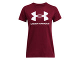 Under Armour Womens Rival Logo Short Sleeve T-Shirt - Quick-Drying Cotton Blend