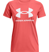 Under Armour Womens Rival Logo Short Sleeve T-Shirt - Quick-Drying Cotton Blend