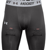 Under Armour Mens Hockey Compression Shorts - HeatGear Armour Performance Baselayer