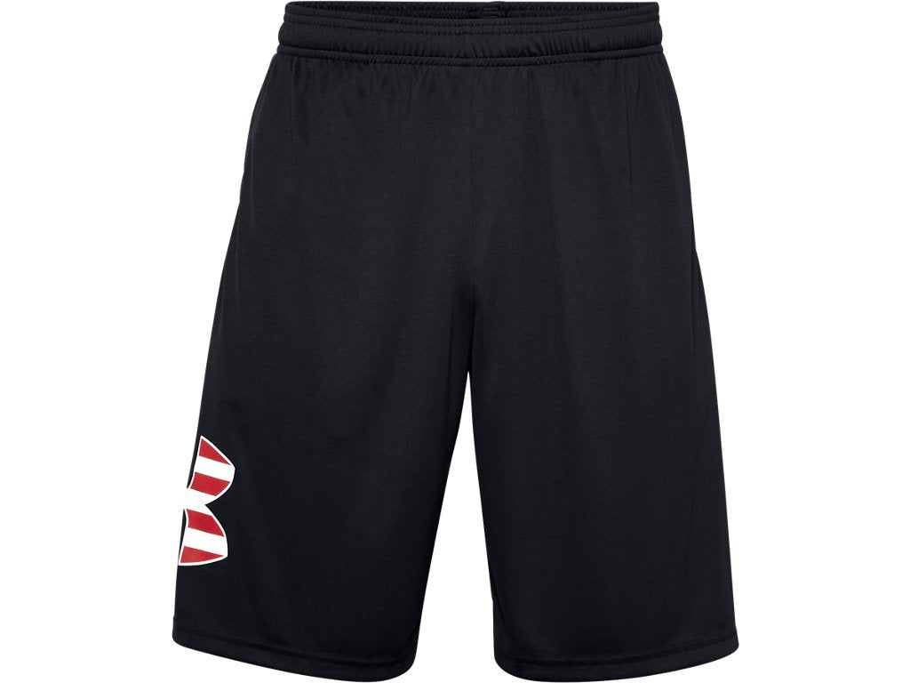 Under Armour Mens Freedom Tech Big Flag Logo Shorts - Quick-Drying Fabric