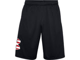 Under Armour Mens Freedom Tech Big Flag Logo Shorts - Quick-Drying Fabric