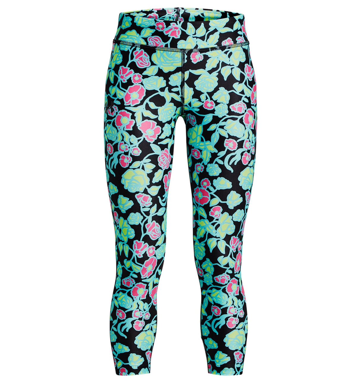 Under Armour Girls HeatGear Armour Printed Ankle Crop - Sweat-Wicking and 4-Way Stretch