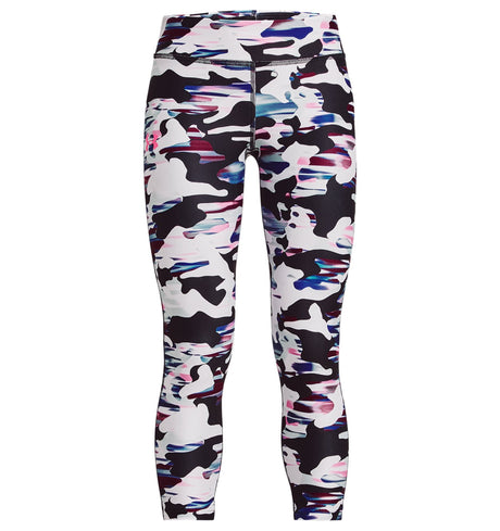 Under Armour Girls HeatGear Armour Printed Ankle Crop - Sweat-Wicking and 4-Way Stretch
