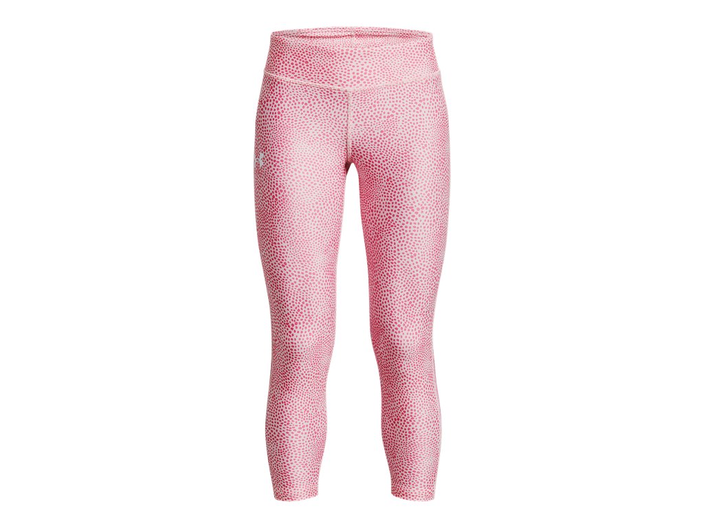 Under Armour Girls HeatGear Armour Printed Ankle Crop - Sweat-Wicking and 4-Way Stretch