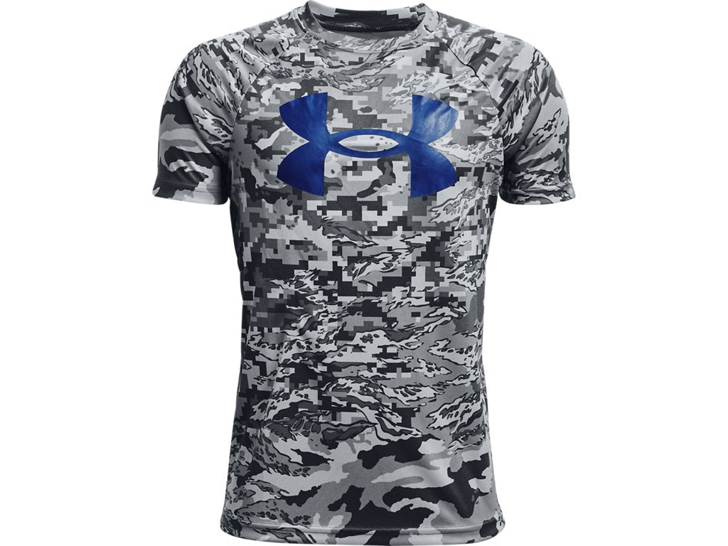 Under Armour Boys Tech Big Logo Printed Short Sleeve Shirt - Quick-Drying